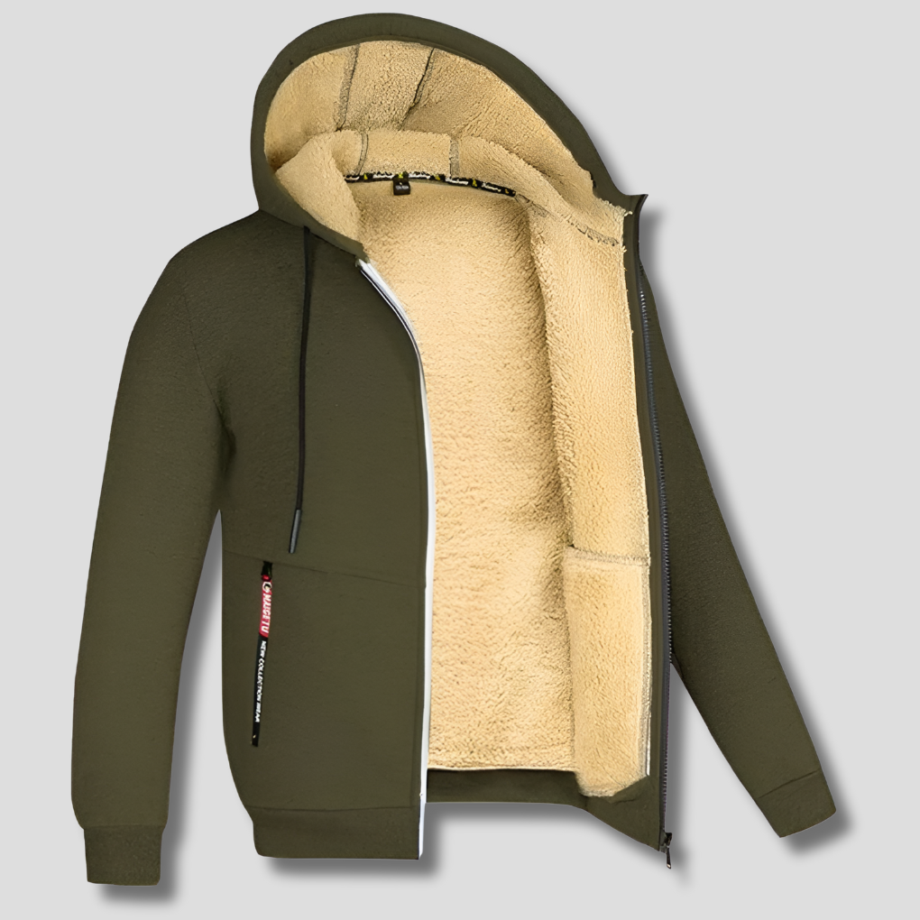 Men's Fleece Pullover Fur Lined - Fashinoza
