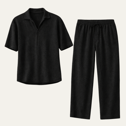 Men's Relaxed Fit Summer Shirt And Pants Set - Fashinoza