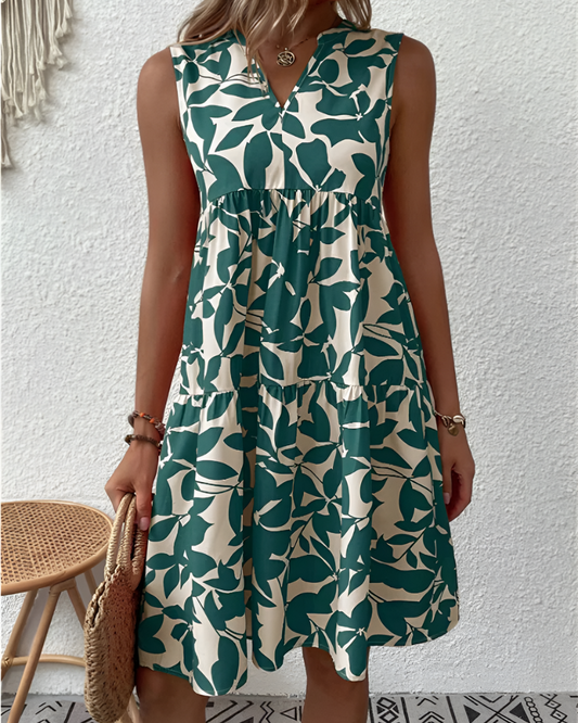 Women's Midi Sundress Cotton Floral - Fashinoza
