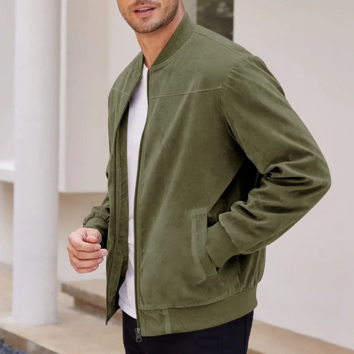 Men's Modern Suede Jacket