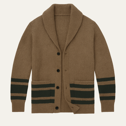 Men's Vintage Thick Knit Cardigan - Fashinoza