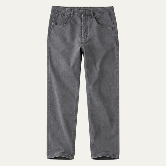 Men's Cotton Straight Leg Pants Loose Fit - Fashinoza