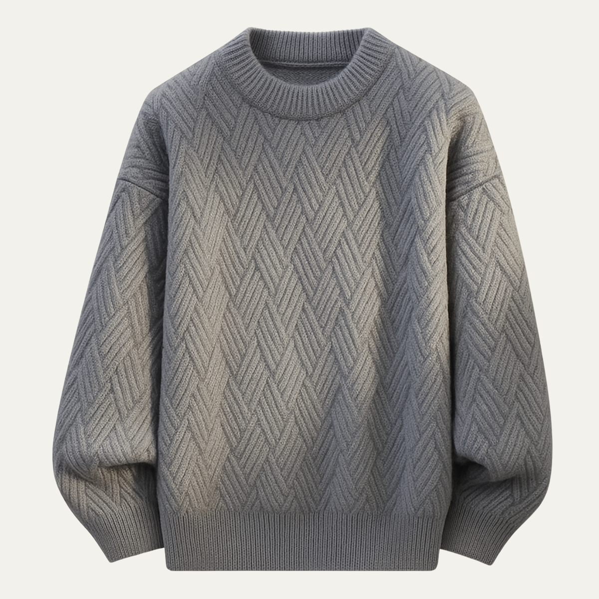 Men's Soft O Neck Warm Knitted Sweater - Fashinoza