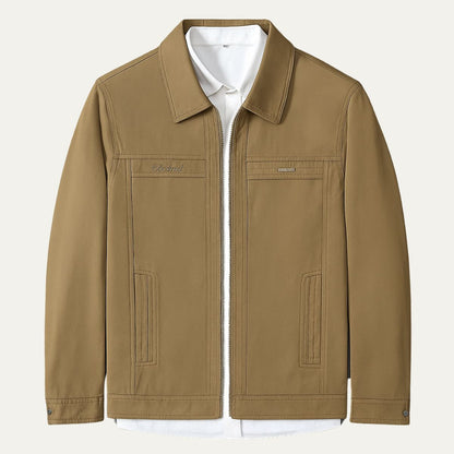 Men's Cotton Harrington Jacket Zip Front - Fashinoza