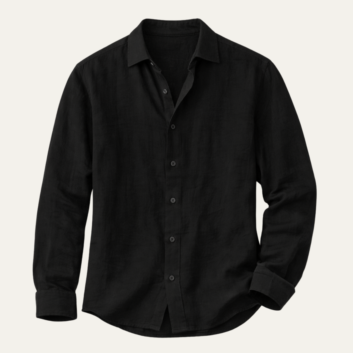 Men's Casual Cotton Linen Shirt Relaxed Fit - Fashinoza