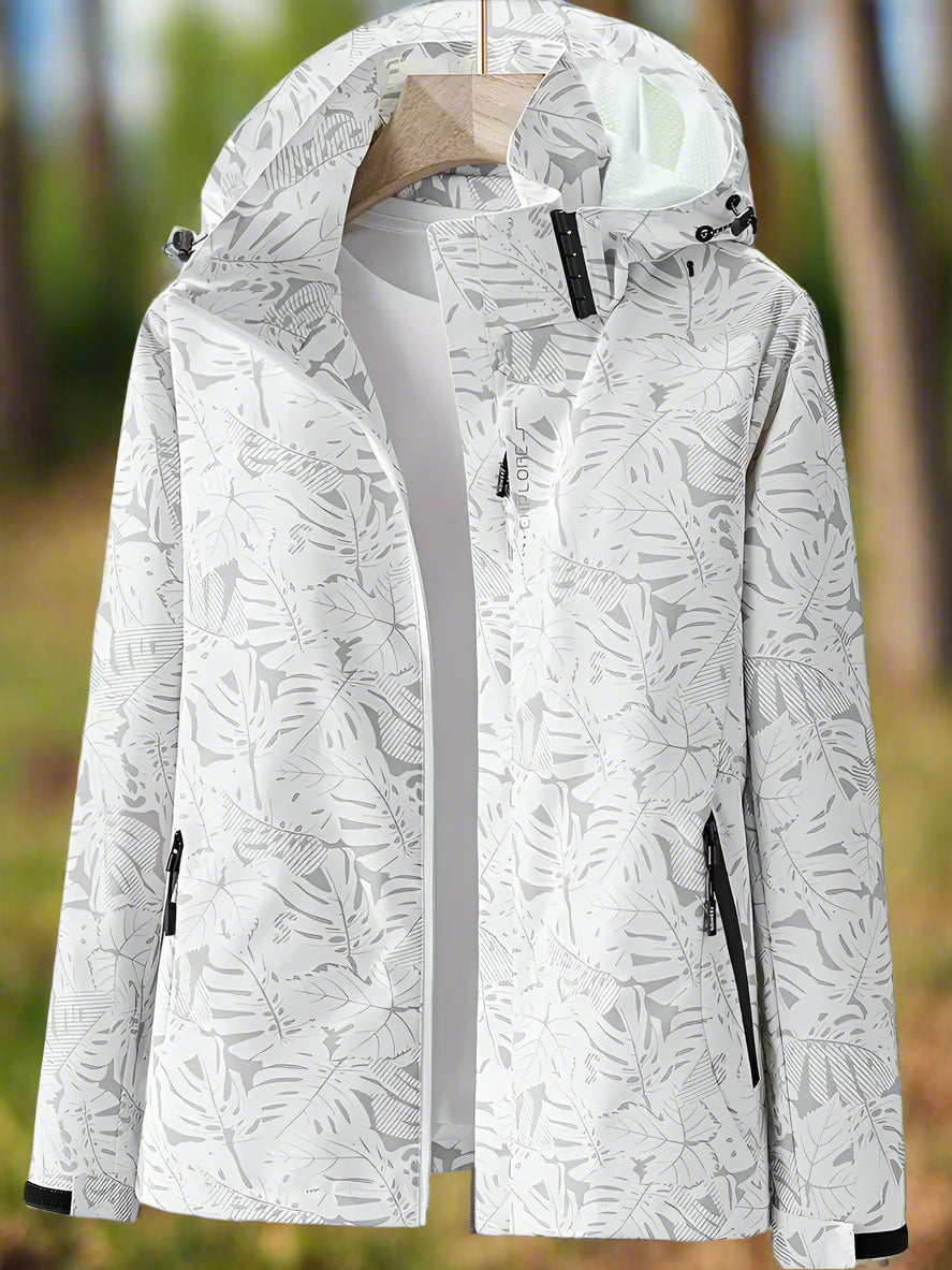 Women's Printed Zip Front Jacket