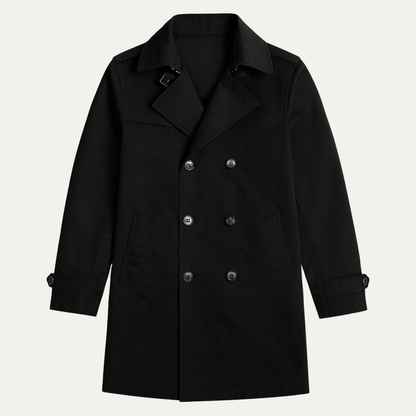 Stromboli Men's Slim Single Breasted Trench Coat - Fashinoza