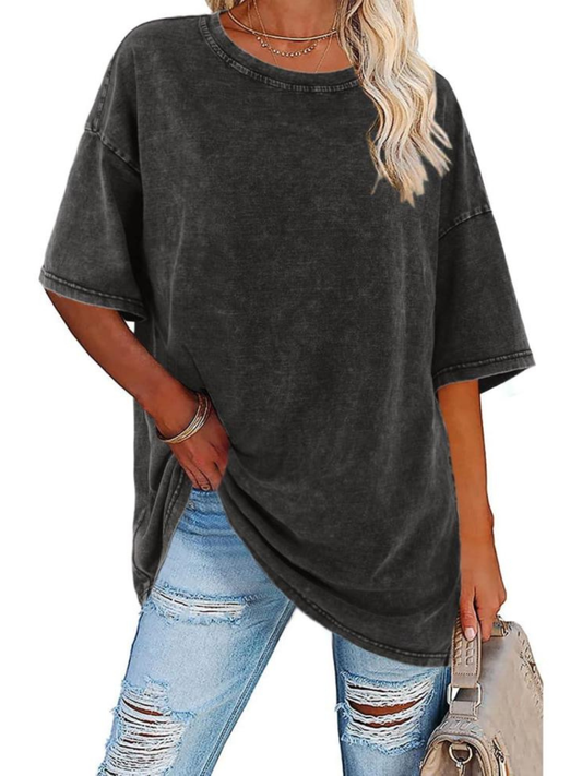 Women's Dropped Shoulder T-Shirt - Fashinoza