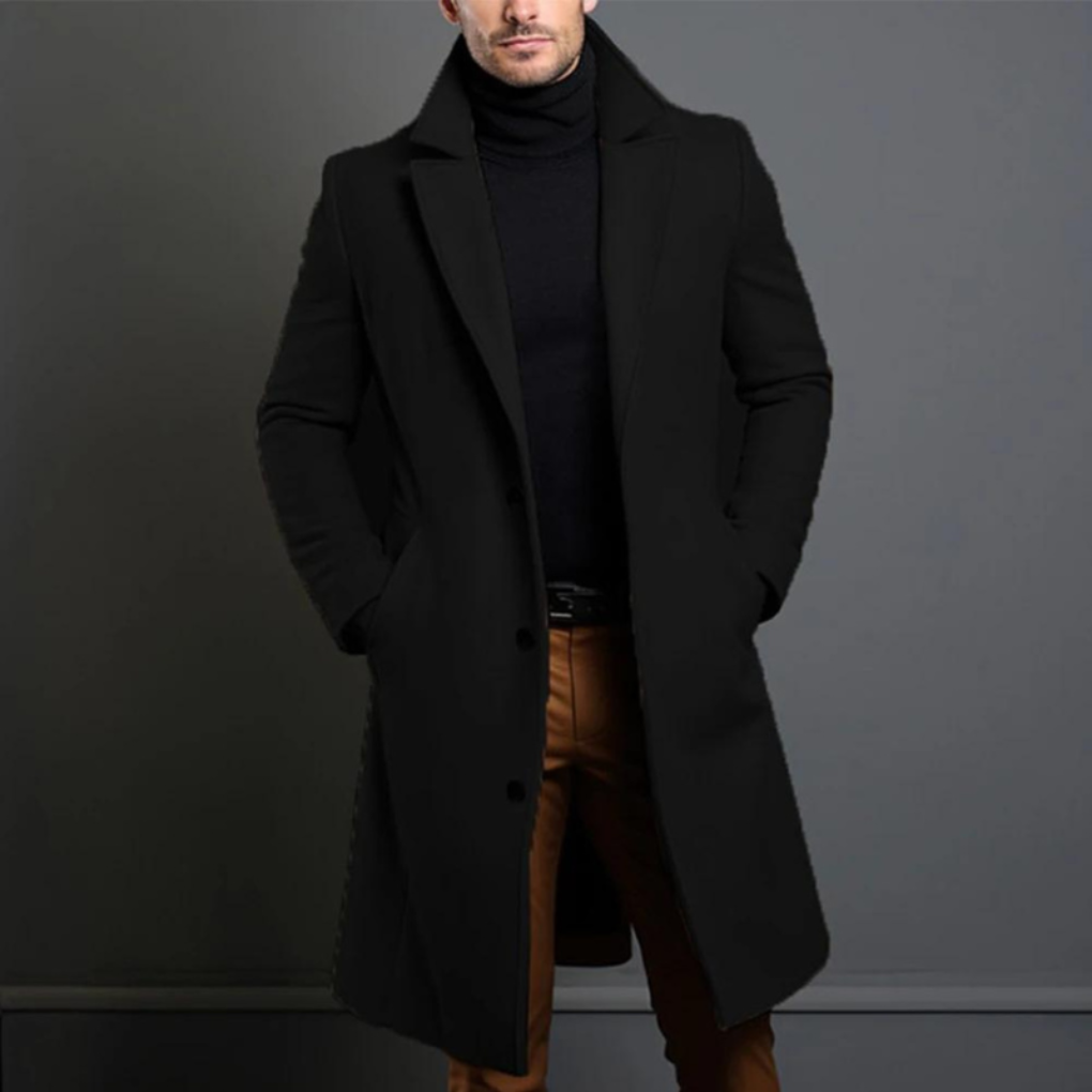 Men's Wool Overcoat Warm Winter - Fashinoza