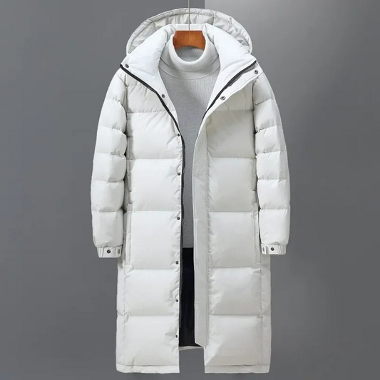 Leo| Men Winter Hooded Long Puffer Coat