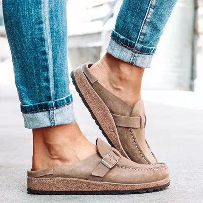 Jasmine | Womens Buckle Slip On Loafers