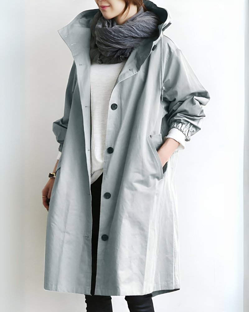 Women's Hooded Trench Coat Classic