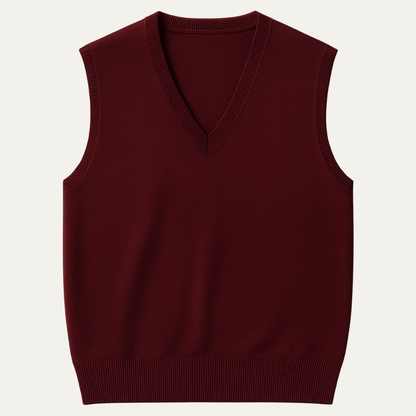 Men's V Neck Sleeveless Knit Vest - Fashinoza