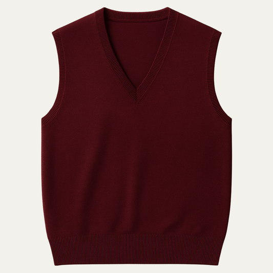 Men's V Neck Sleeveless Knit Vest - Fashinoza