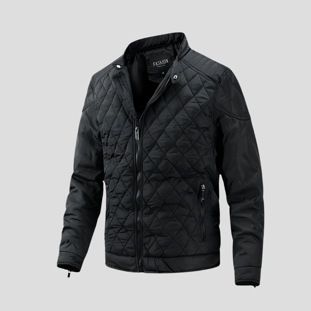 Men's Quilted Jacket Elegant - Fashinoza