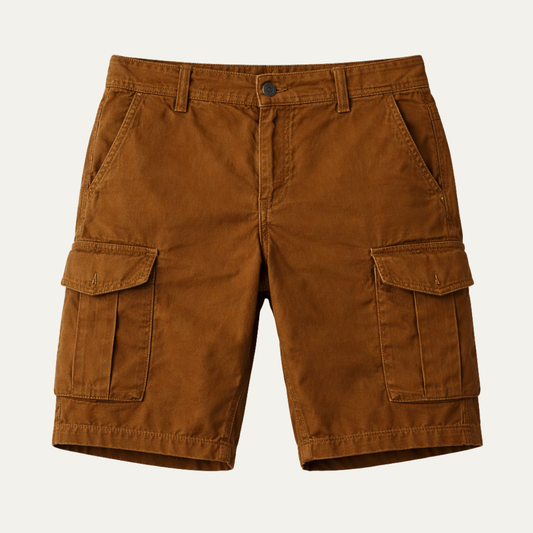 Men's Summer Utility Shorts Cotton With Pockets - Fashinoza