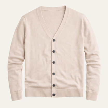 Men's Slim Fit V Neck Knit Cardigan - Fashinoza