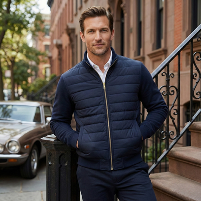 Men's Quilted Puffer Coat Lightweight Jacket