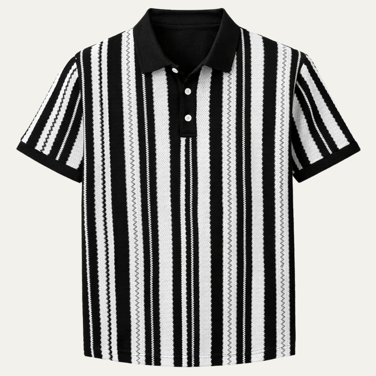 Men's Striped Polo Shirt Knit - Fashinoza