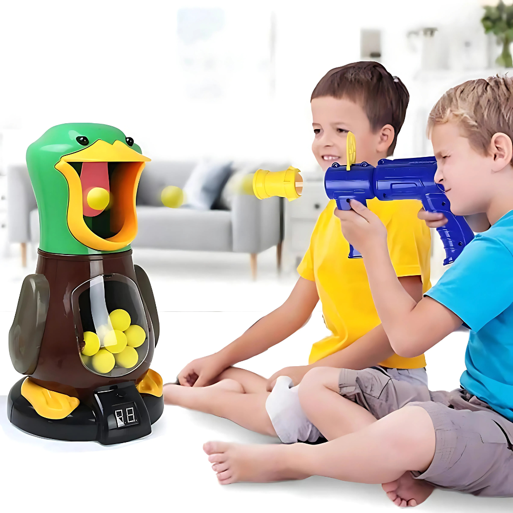 Soft Bullet Game Set With Walking Duck And Lights - Fashinoza