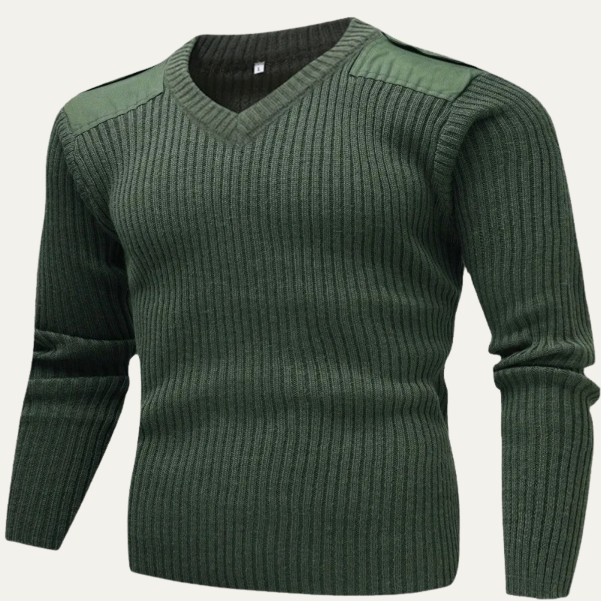 Men's Ribbed V Neck Sweater - Fashinoza