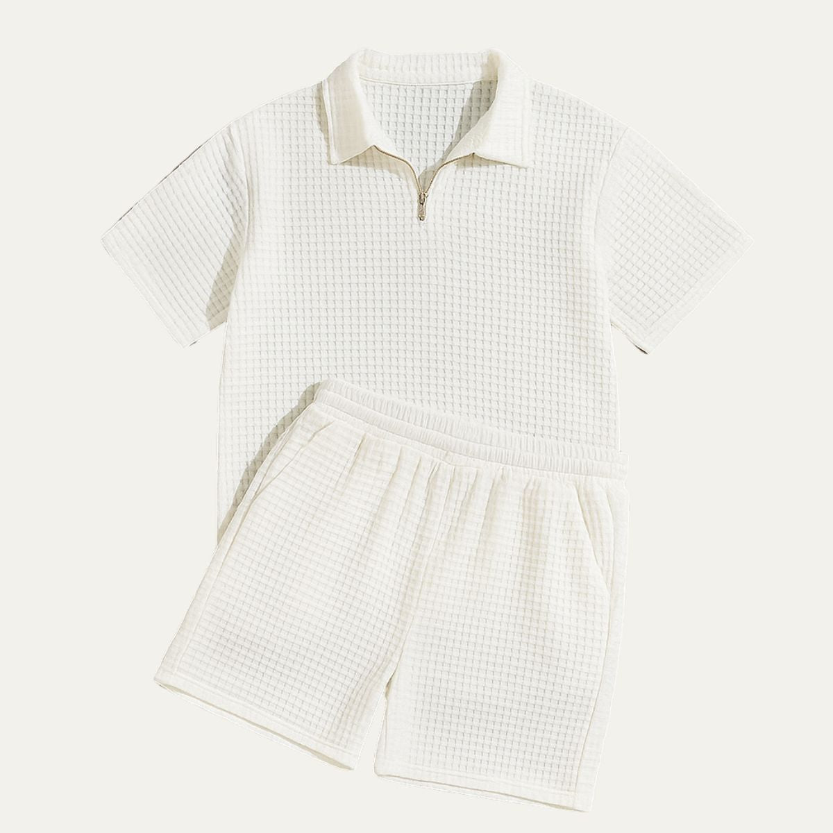 Men's Polo Shirt And Shorts Set
