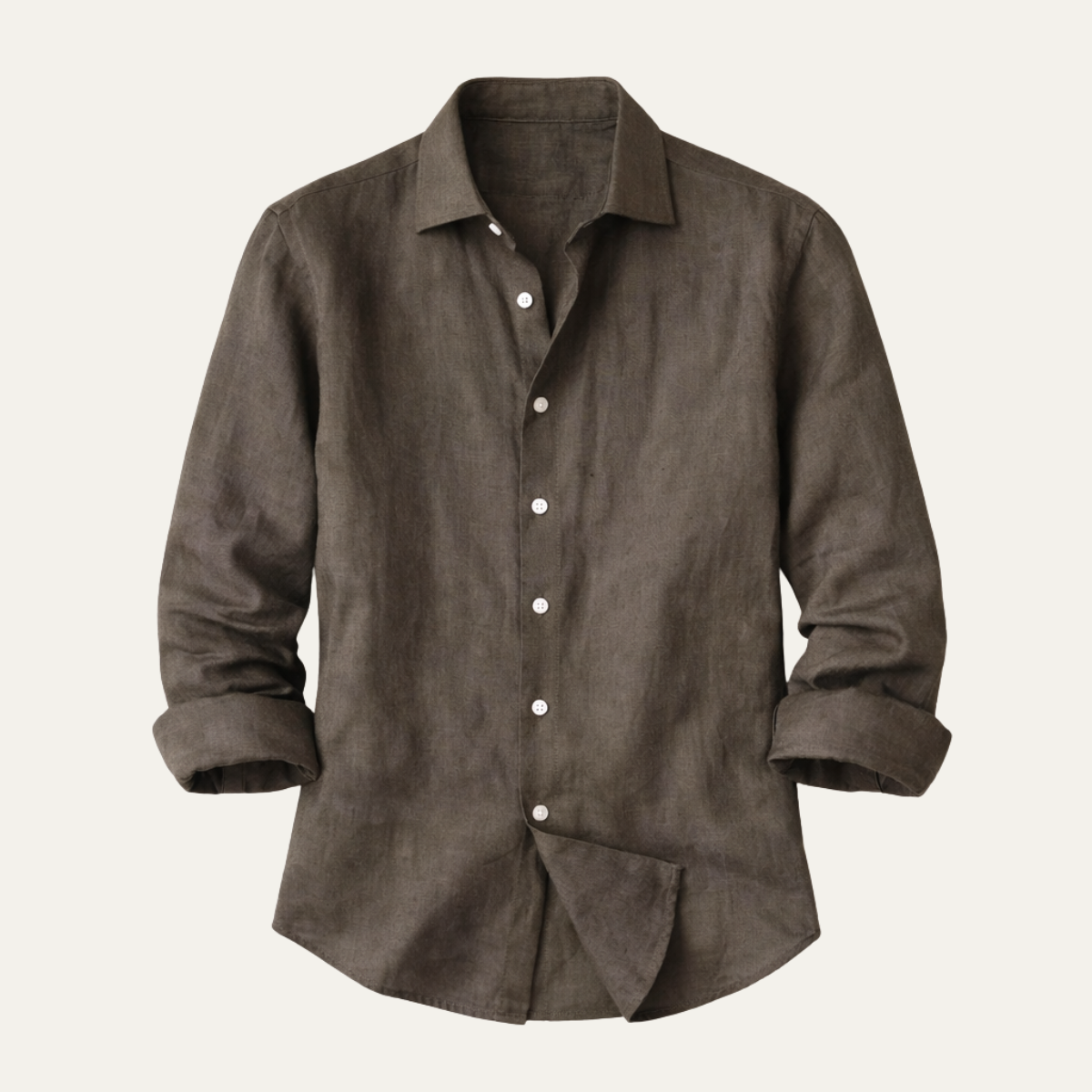 Men's Casual Business Shirt British Style Cotton - Fashinoza
