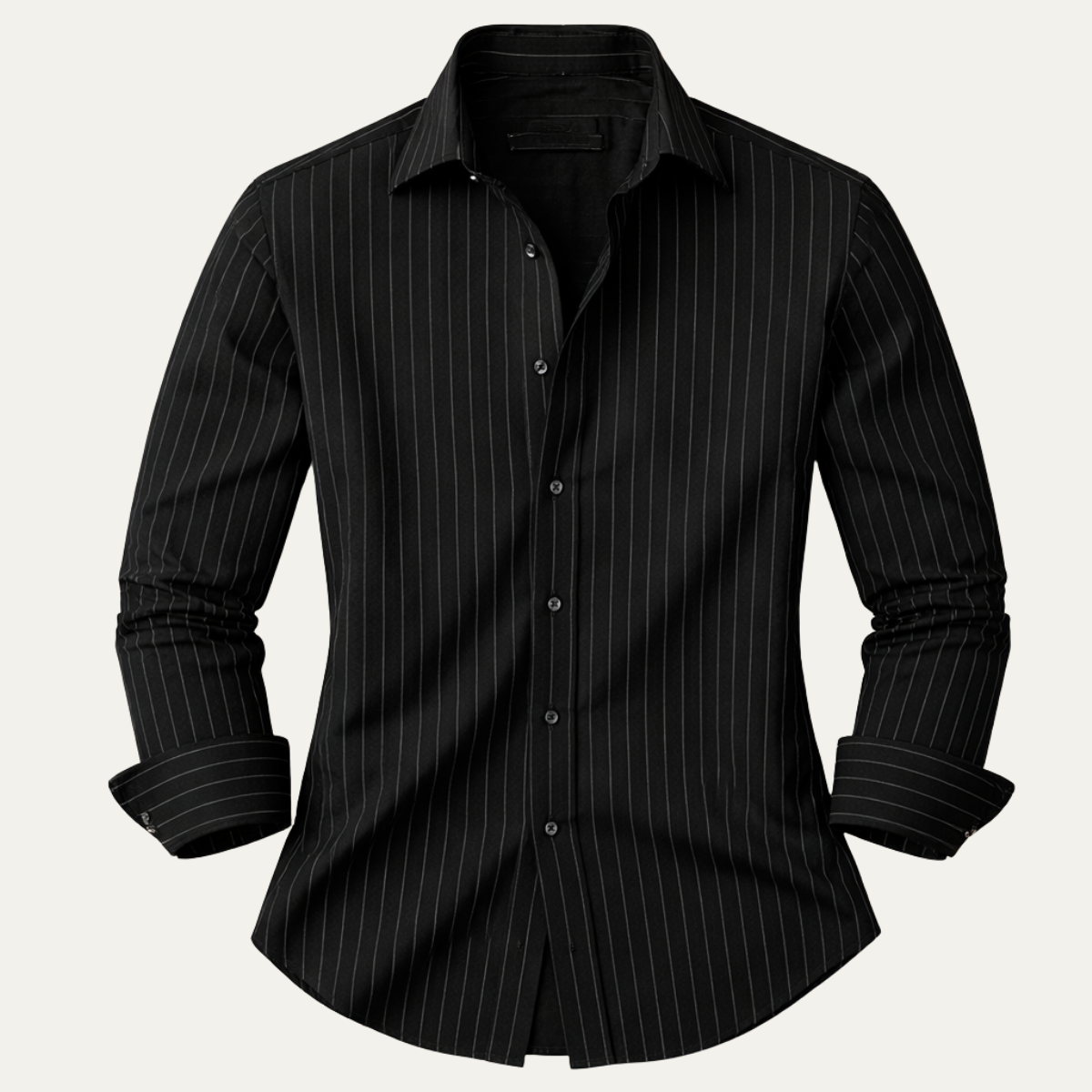 Men's Slim Fit Striped Button Up Shirt - Fashinoza