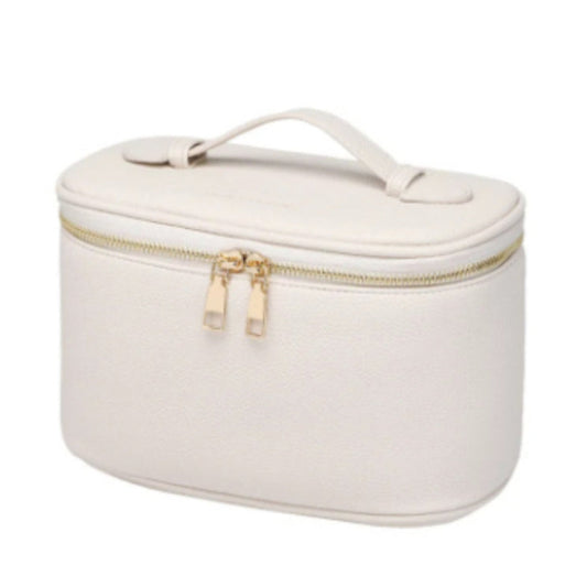 Leather Travel Makeup Case - Fashinoza