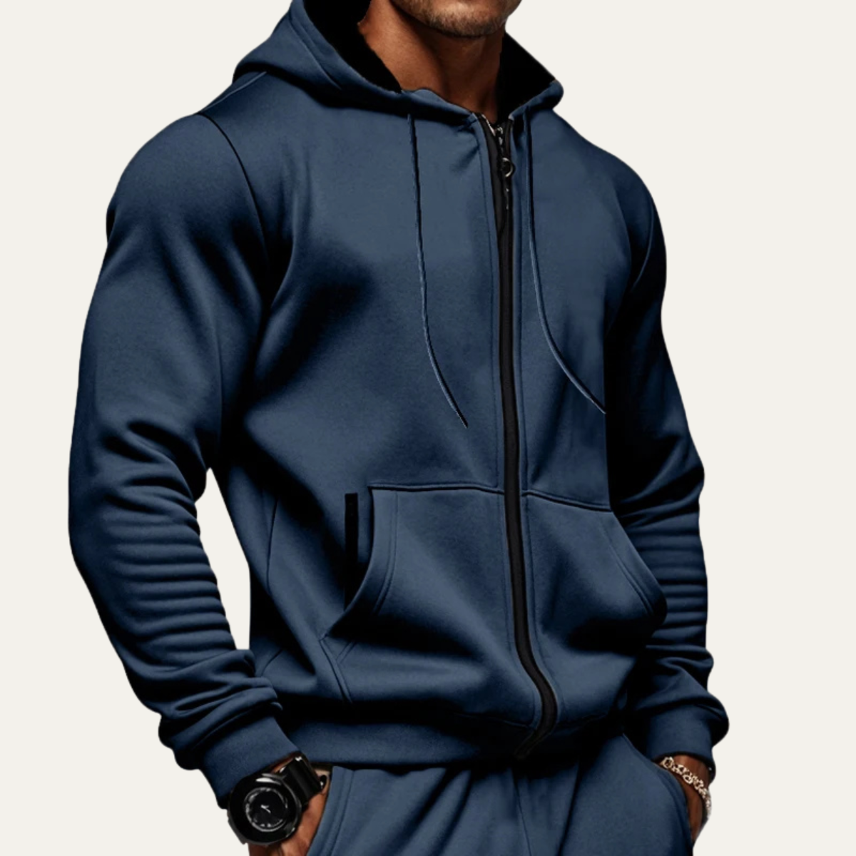 Men's Warm Zip Hoodie Jacket