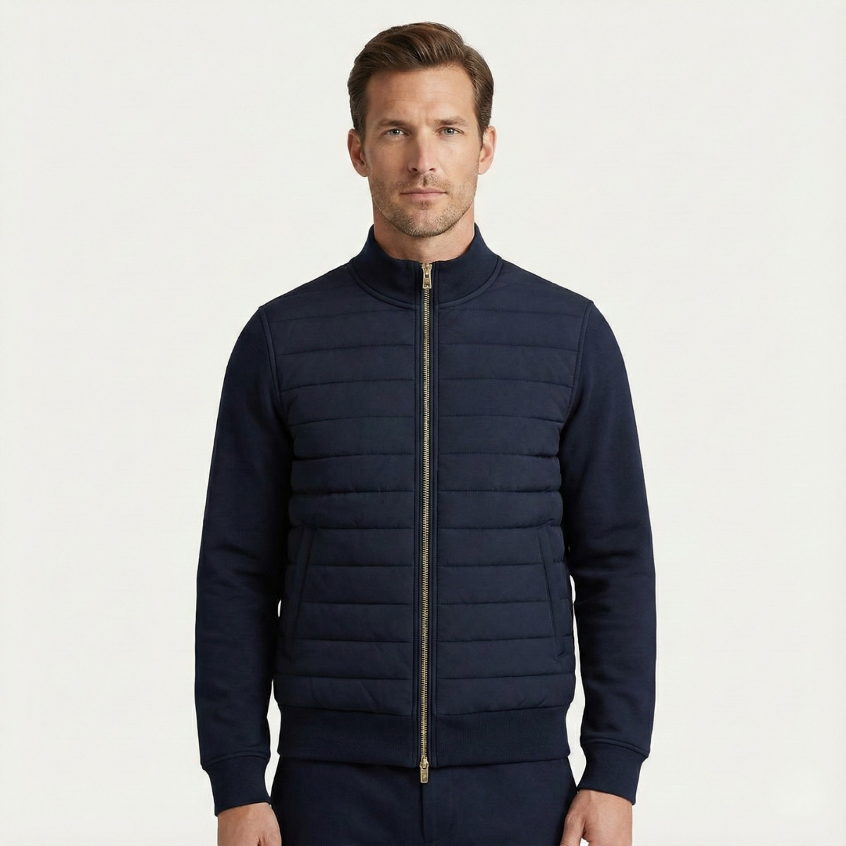 Men's Quilted Puffer Coat Lightweight Jacket