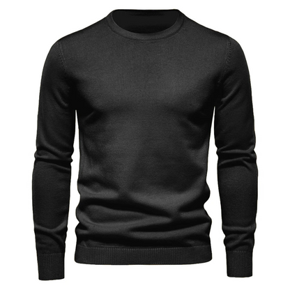 Men's Long Sleeve Sweater Solid Design