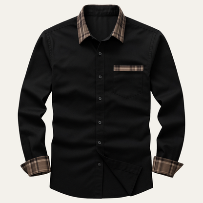 Men's Plaid Dress Shirt Casual Button Up - Fashinoza