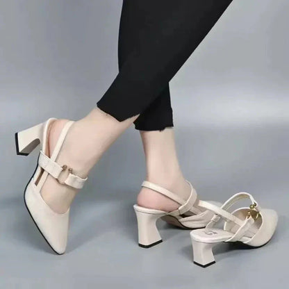 Women's Slingback Mary Jane Shoes Rounded Toe