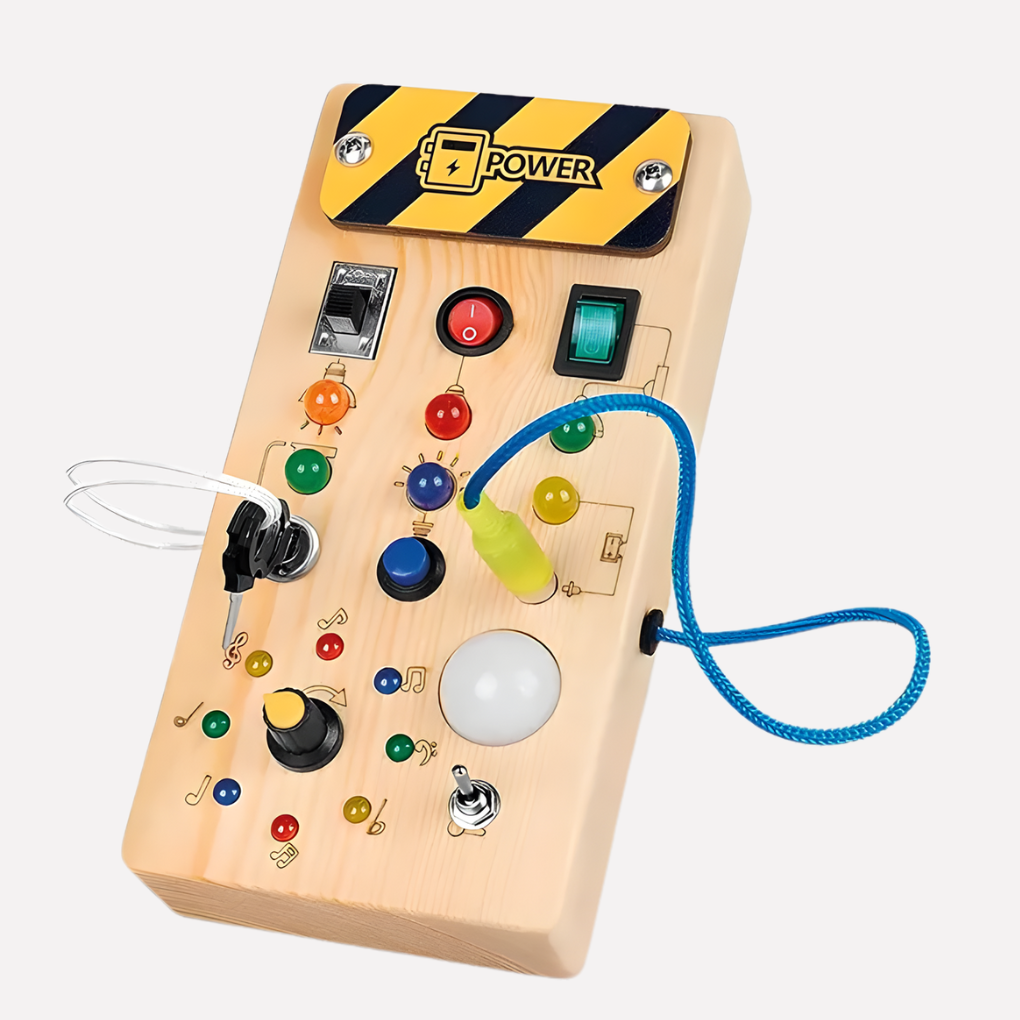 Montessori Sensory Board With Led Lights - Fashinoza