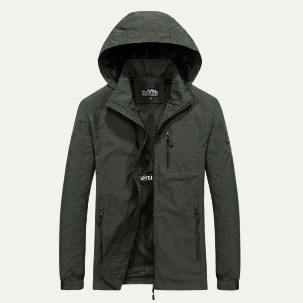 Waterproof Hooded Windbreaker Jacket - Fashinoza