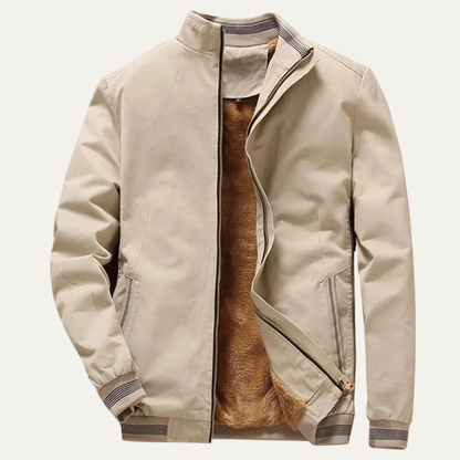 Men's Aviator Bomber Jacket Warm Fleece - Fashinoza