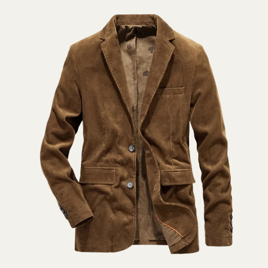 Men's Corduroy Blazer Vintage Business - Fashinoza