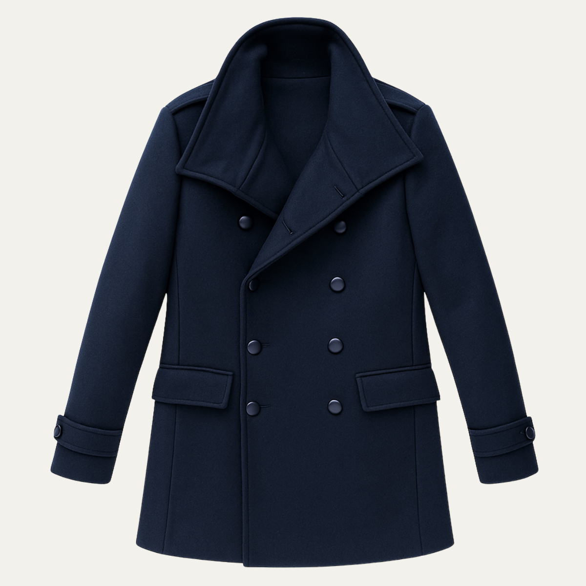 Dunhill Men's Wool Double Breasted Trench Coat - Fashinoza