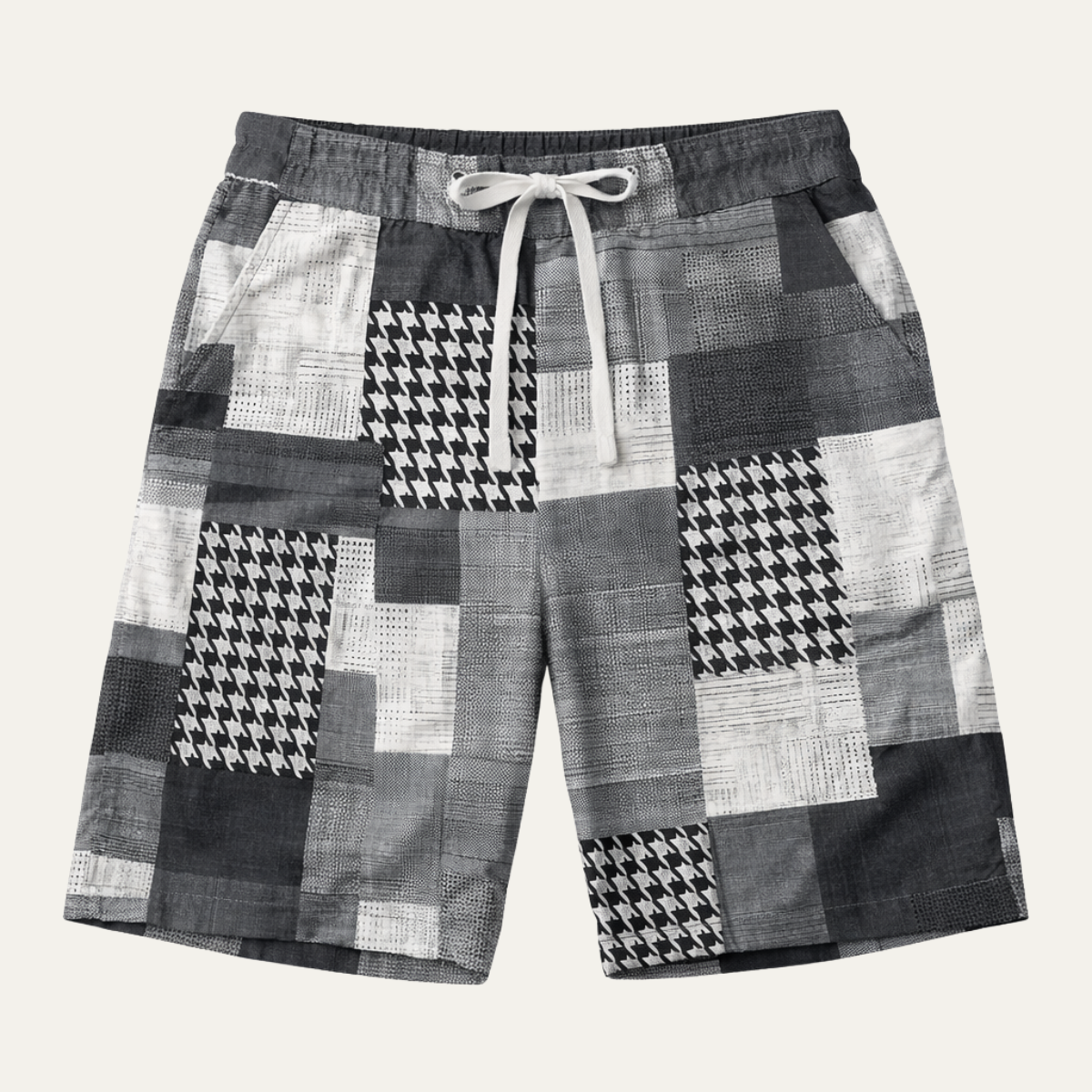 Men's Drawstring Shorts Colorful Cotton Casual - Fashinoza