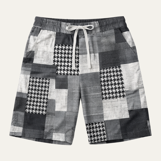 Men's Drawstring Shorts Colorful Cotton Casual - Fashinoza