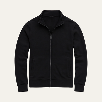 Men's Lightweight Zip Up Jacket Stand Collar Casual - Fashinoza