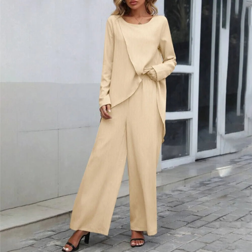 Women's Two Piece Pantsuit Set - Fashinoza