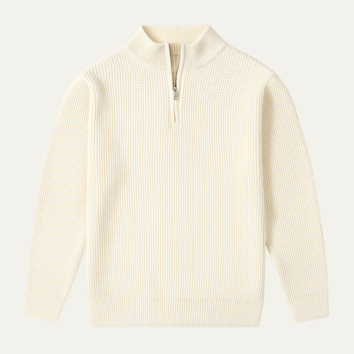 Men's Soft Knit Half Zip Sweater - Fashinoza