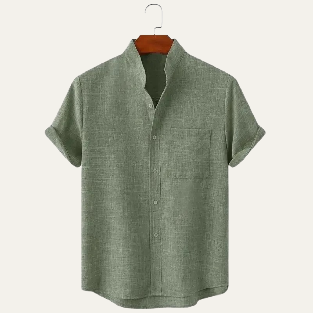 Men's Oversized Cotton Linen Shirt - Fashinoza