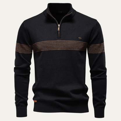 Mens Knit Sweater Half Zip Business Casual