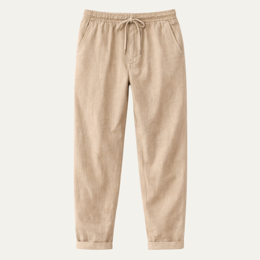 Men's Cotton Linen Wide Leg Pants - Fashinoza