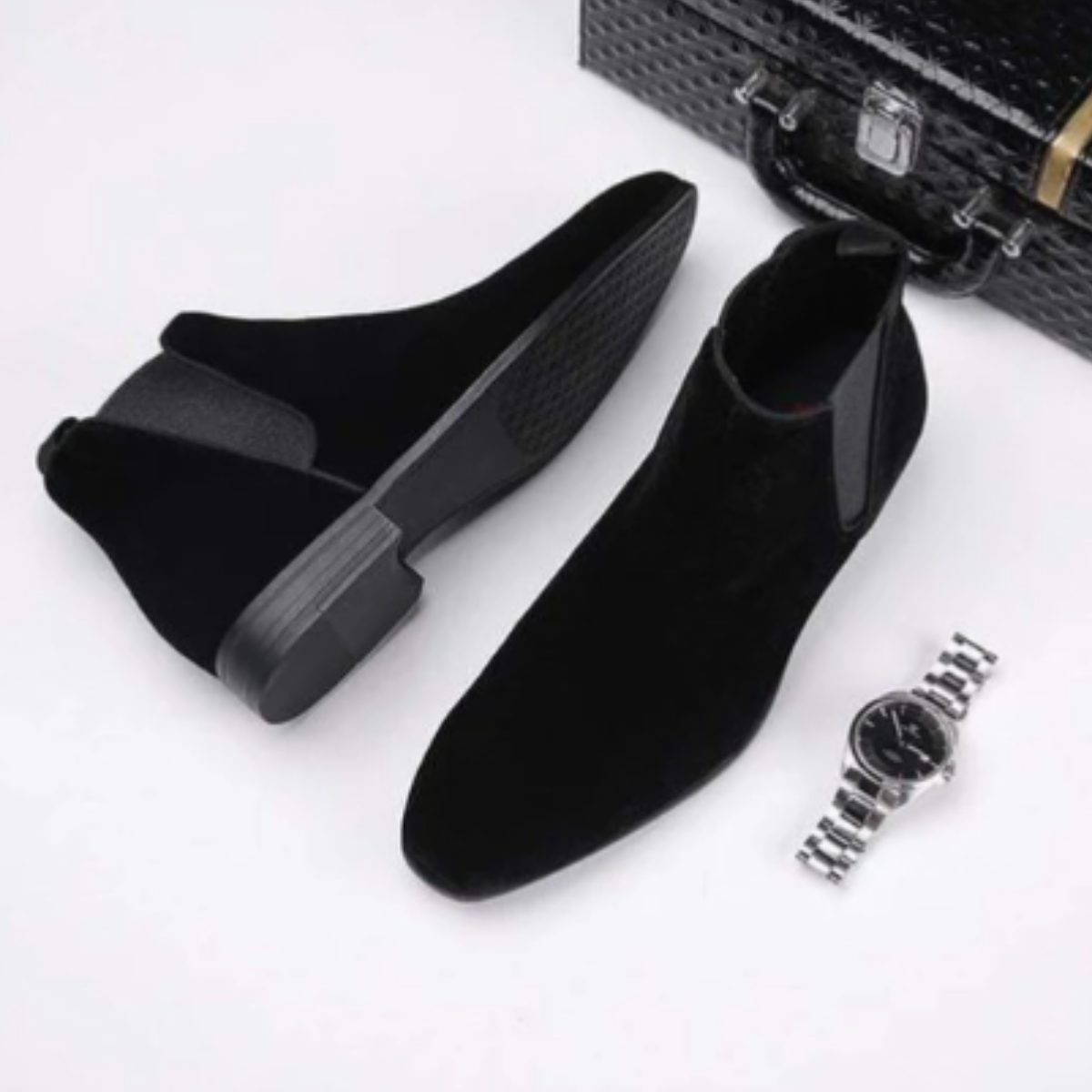 Men's Suede Chelsea Boots
