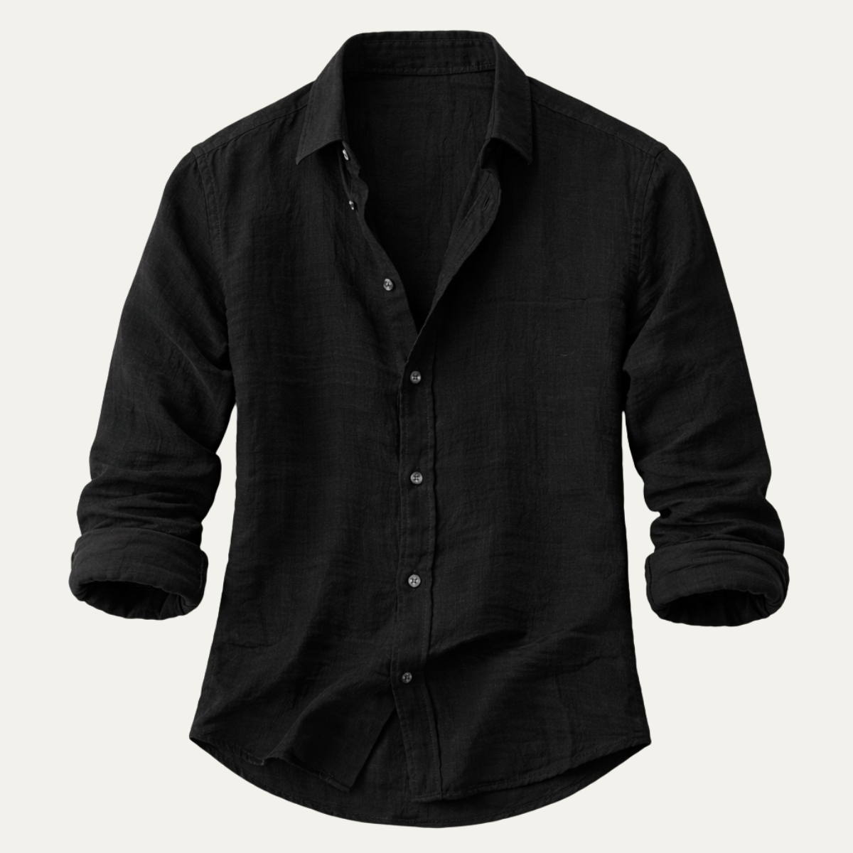 Men's Cotton Linen Beach Shirt - Fashinoza