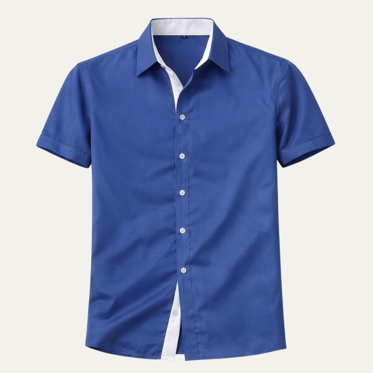 Men's Business Shirt Solid Button-Up - Fashinoza